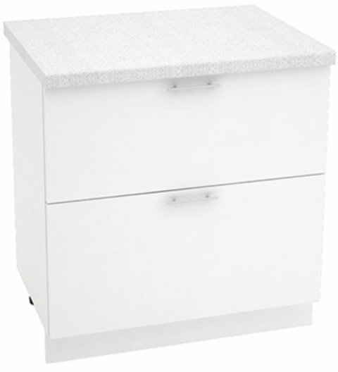 Шкаф нижний 2 ящика Кухня Валерия ШН2Я 800 (глянец)