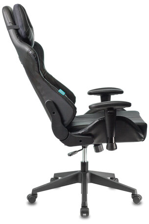 Кресло компьютерное Zombie VIKING 5 AERO, 2 подушки, экокожа, черное, 1216367