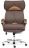 Кресло GRAND кож/зам/ткань, коричневый/бронзовый, 36-36/21