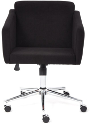 Кресло MILAN хром флок , черный, 35