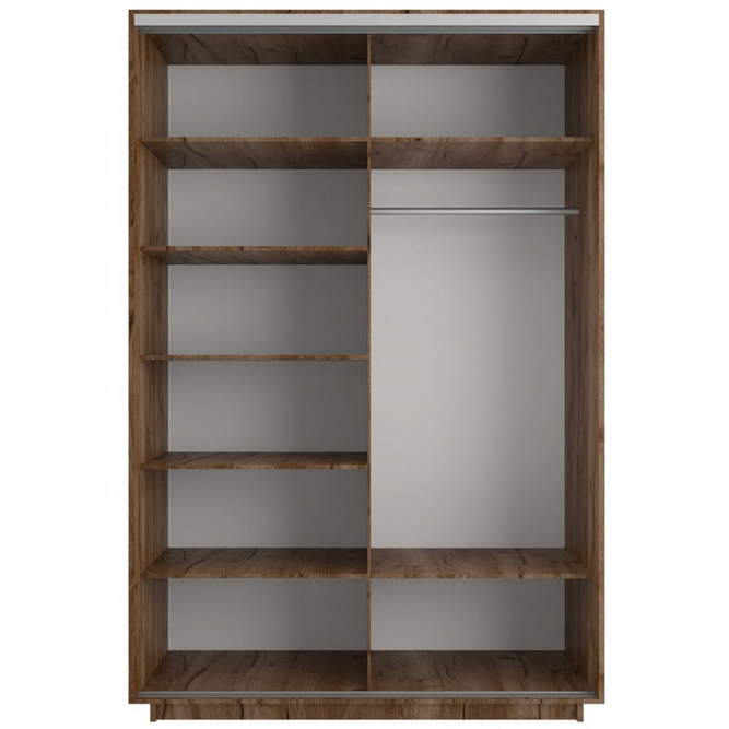 Шкаф-купе Экспресс 2-х дверный (ЛДСП) Крафт табачный