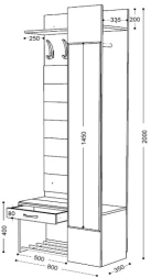 Прихожая Ольга-Лофт 2