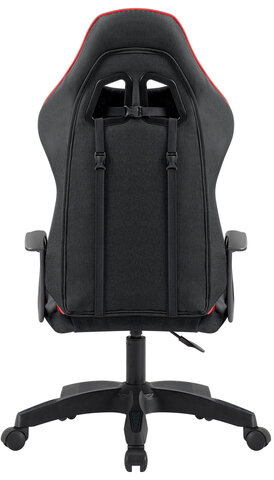 Кресло компьютерное DEFENDER Kraken, 2 подушки, ткань, черное/красное, ш/к 28313, 64677