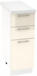 Шкаф нижний 3 ящика Кухня Валерия ШН3Я 300 (глянец)