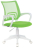 Кресло BRABIX &quot;Fly MG-396W&quot;, с подлокотниками, пластик белый, сетка, салатовое, 532403, MG-396W_532403