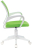 Кресло BRABIX &quot;Fly MG-396W&quot;, с подлокотниками, пластик белый, сетка, салатовое, 532403, MG-396W_532403