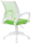 Кресло BRABIX &quot;Fly MG-396W&quot;, с подлокотниками, пластик белый, сетка, салатовое, 532403, MG-396W_532403