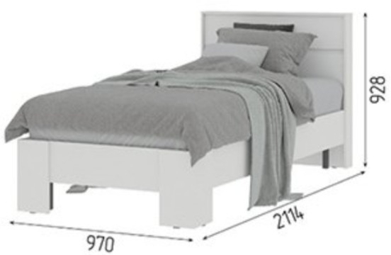 Кровать КР 01/02/03 Хелен