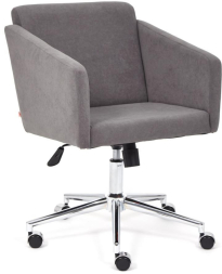 Кресло MILAN хром флок , серый, 29