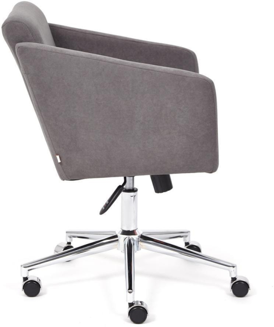 Кресло MILAN хром флок , серый, 29