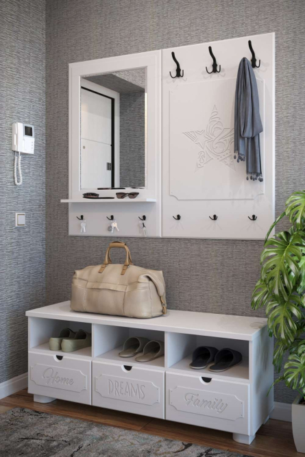 Вешалка ДримСтар ДС-31 белое дерево