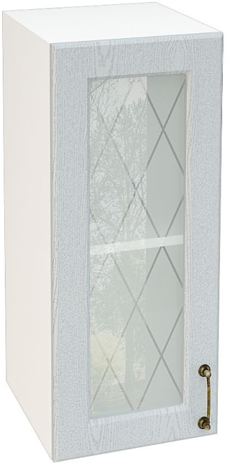 Шкаф верхний со стеклом с 1 створкой Кухня Ницца ШВС 300