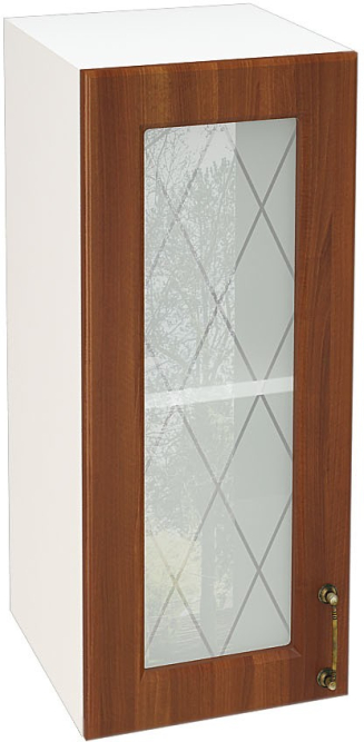 Шкаф верхний со стеклом с 1 створкой Кухня Ницца ШВС 300