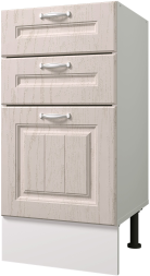 Стол рабочий 400 мм с тремя ящиками Принцесса