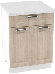 Шкаф нижний 1 ящик с 2 створками Кухня Прага 600 мм