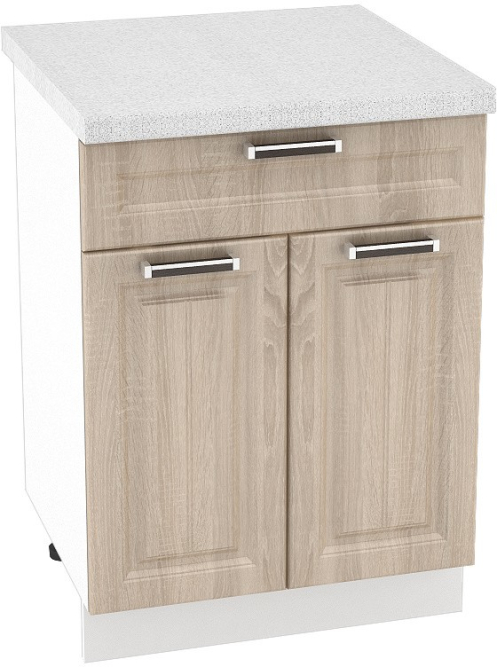 Шкаф нижний 1 ящик с 2 створками Кухня Прага 600 мм