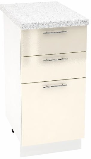 Шкаф нижний 3 ящика Кухня Валерия ШН3Я 400 (глянец)