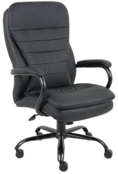 Кресло офисное BRABIX PREMIUM &quot;Heavy Duty HD-001&quot;, усиленное, НАГРУЗКА до 200 кг, экокожа, 531015