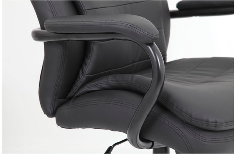 Кресло офисное BRABIX PREMIUM &quot;Heavy Duty HD-001&quot;, усиленное, НАГРУЗКА до 200 кг, экокожа, 531015