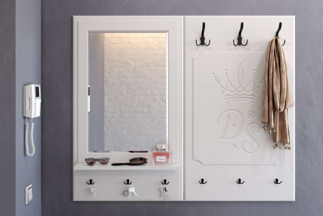 Вешалка ДримСтар ДС-32 белое дерево