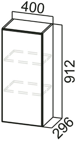 Шкаф навесной Ш400 Стайл