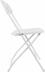 Стул складной BRABIX "Golf CF-002", белый каркас, пластик белый, 532887