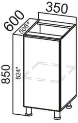 Стол-рабочий С350 Грейвуд