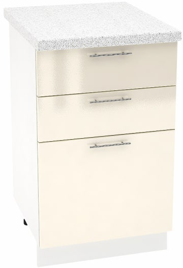 Шкаф нижний 3 ящика Кухня Валерия ШН3Я 500 (глянец)