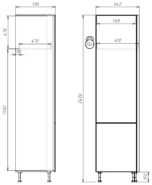 Пенал ПХ Женева (ЛДСП)