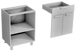 Нижний шкаф Н1ЯС-600 Орхидея