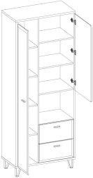 Стеллаж Грейс REG2D2S