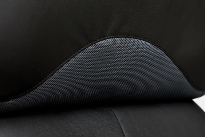 Кресло GRAND кож/зам/ткань, черный/серый, 36-6/12