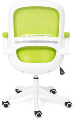 Кресло Happy white ткань, зеленый