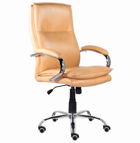 Кресло офисное BRABIX PREMIUM &quot;Cuba EX-542&quot;, экокожа, бежевое, 532551