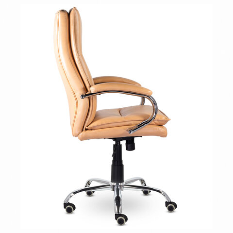 Кресло офисное BRABIX PREMIUM &quot;Cuba EX-542&quot;, экокожа, бежевое, 532551