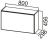 Шкаф навесной ШГ800 (горизонтальный) Стайл