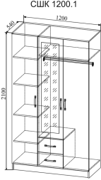 Шкаф Софи СШК 1200.1