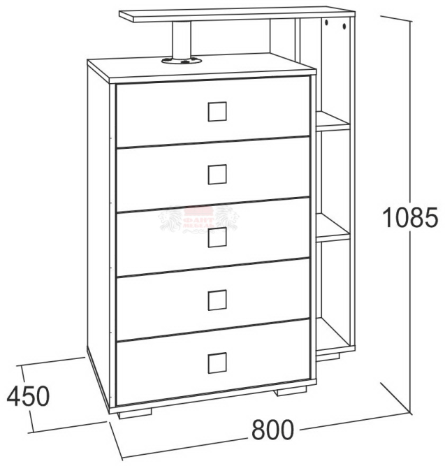 Комод Ольга 17