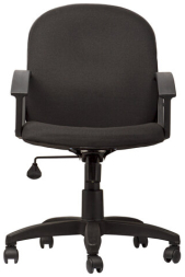 Кресло оператора "Компакт", СН 681, с подлокотниками, черное