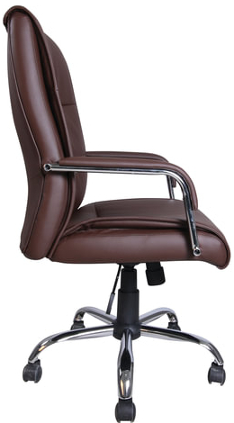 Кресло офисное BRABIX &quot;Space EX-508&quot;, экокожа, хром, коричневое, 531164