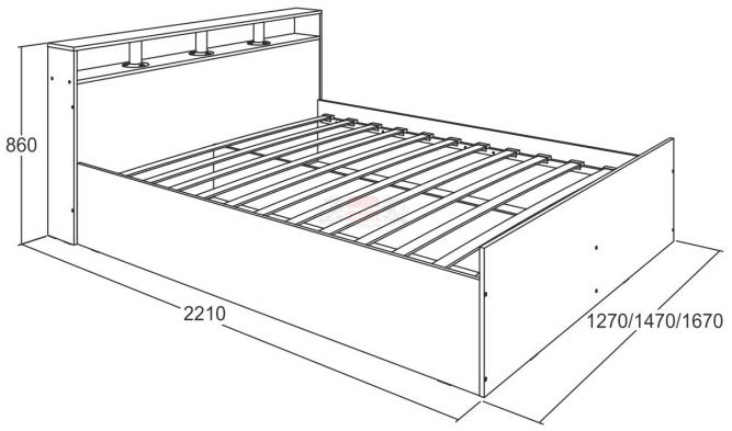 Кровать Ольга 17