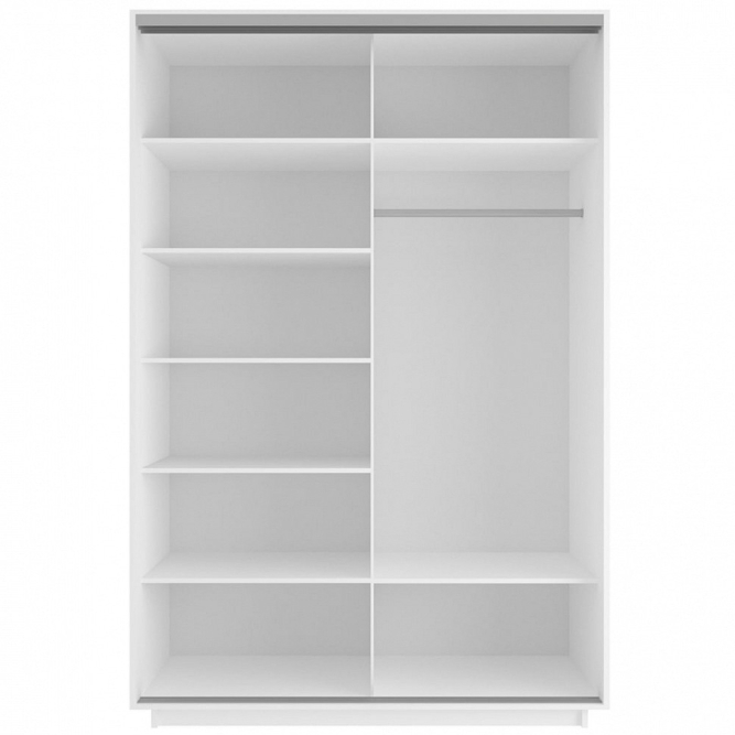 Шкаф-купе Экспресс 2-х дверный (Фото №1025 Орхидея белая)