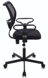 Кресло CH-799M (CH-799AXSN) с подлокотниками, черное, CH-799AXSN/TW-1