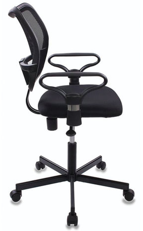 Кресло CH-799M (CH-799AXSN) с подлокотниками, черное, CH-799AXSN/TW-1