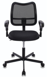 Кресло CH-799M (CH-799AXSN) с подлокотниками, черное, CH-799AXSN/TW-1