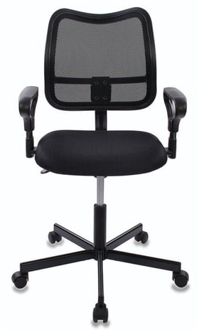 Кресло CH-799M (CH-799AXSN) с подлокотниками, черное, CH-799AXSN/TW-1