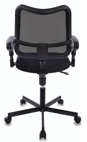 Кресло CH-799M (CH-799AXSN) с подлокотниками, черное, CH-799AXSN/TW-1