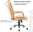 Кресло офисное BRABIX &quot;Space EX-508&quot;, экокожа, хром, бежевое, 531165