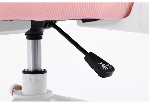 Кресло детское с подставкой для ног BRABIX KIDS MG-215, сетка/ткань TW, розовое, 533311