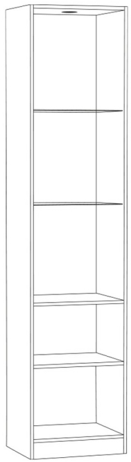 Шкаф-витрина Ливерпуль